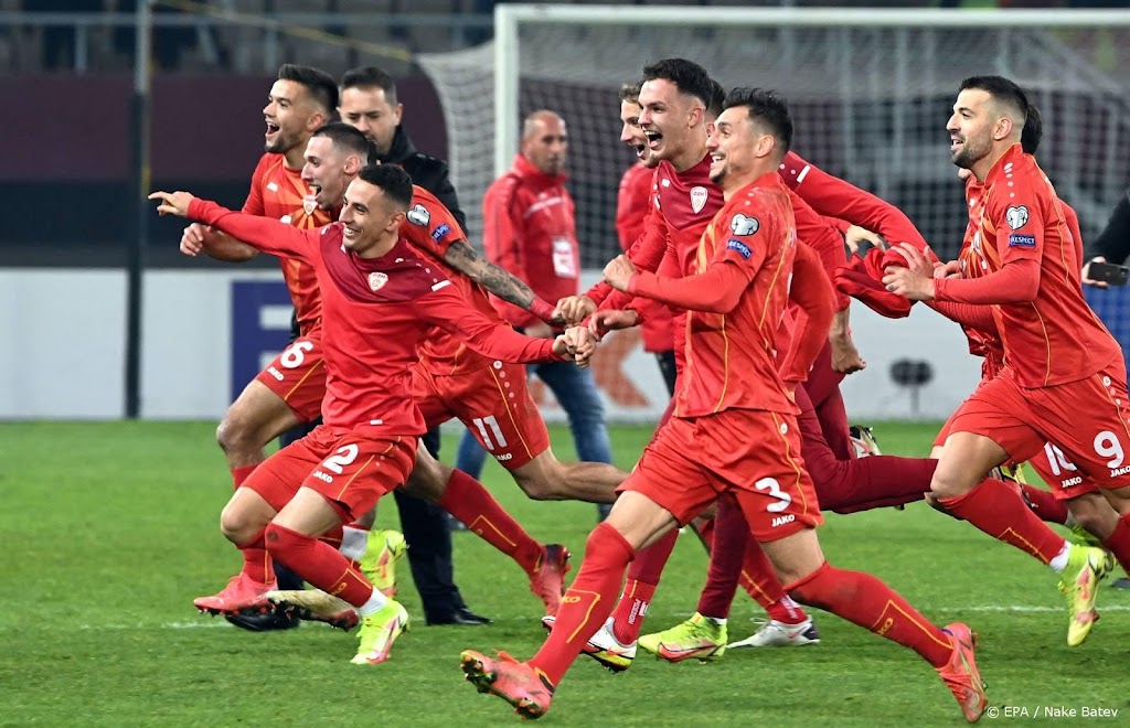 Noord-Macedonië plaatst zich voor play-offs WK voetbal
