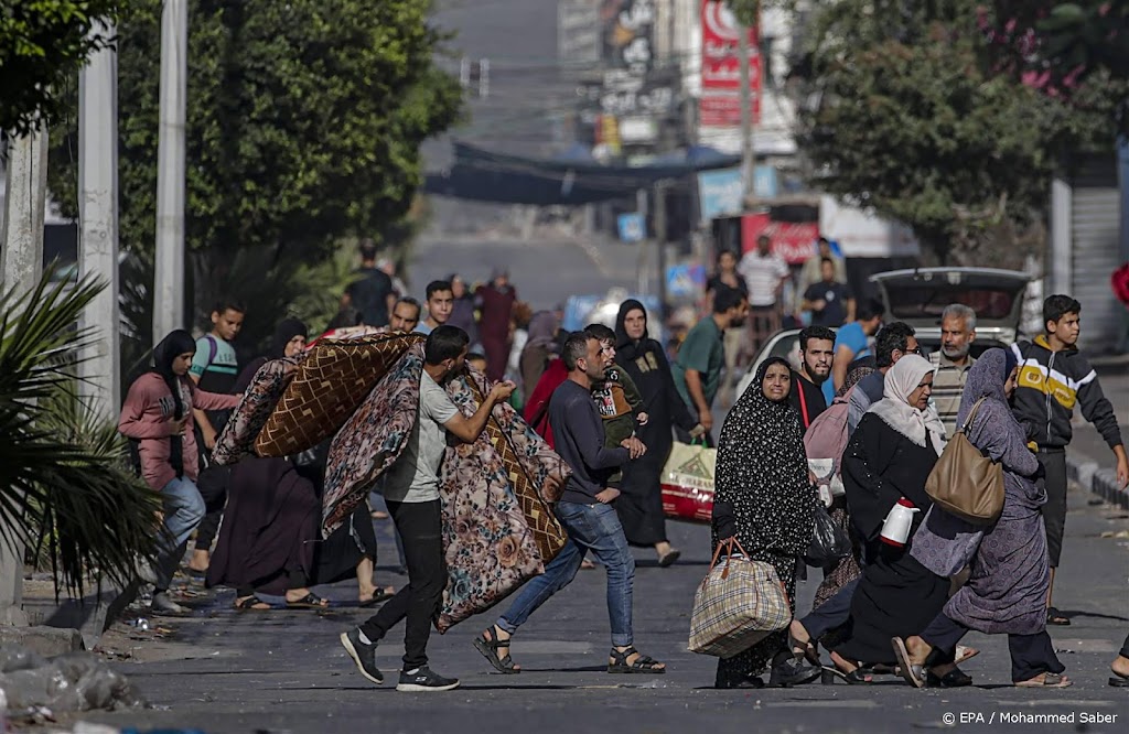 Naar schatting 200.000 Palestijnen vertrokken uit noorden Gaza