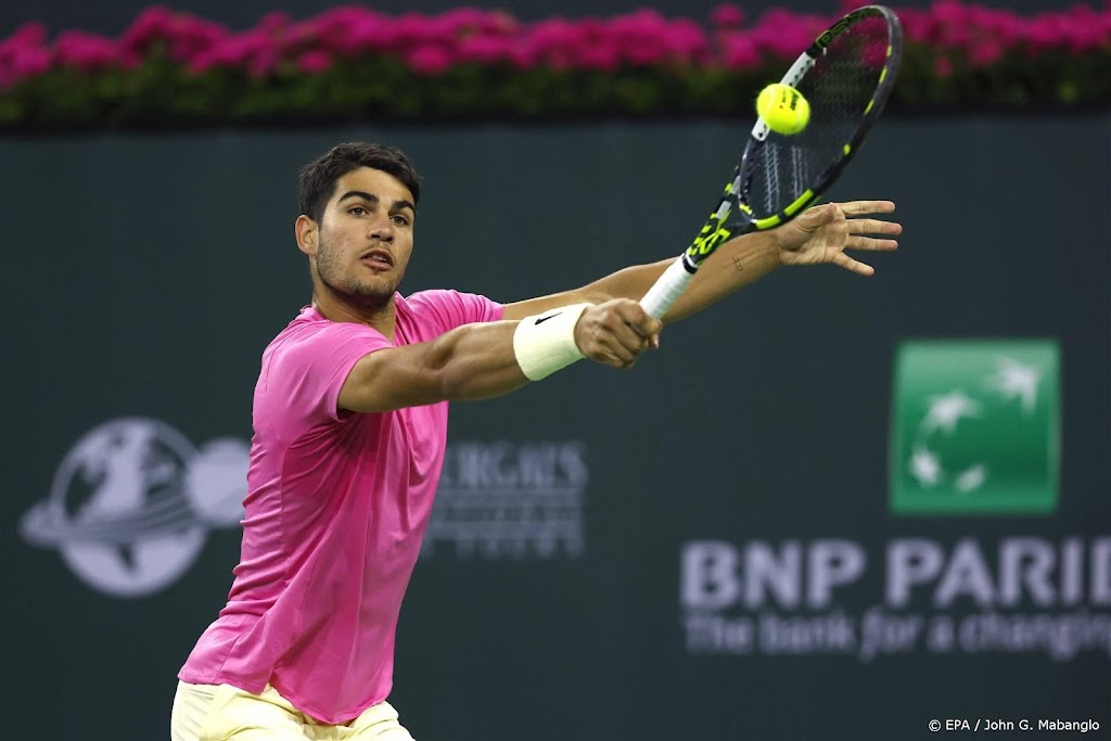 Tennisser Alcaraz kwartfinalist Indian Wells na opgave Draper