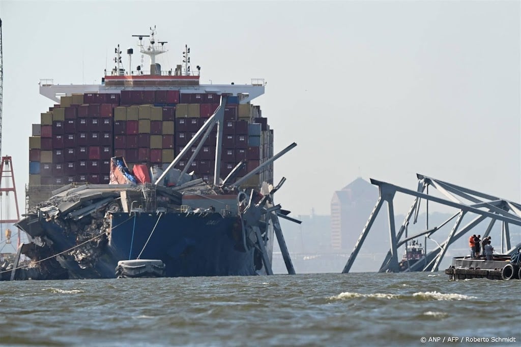 Containerschip had tweemaal panne voor botsing brug Baltimore