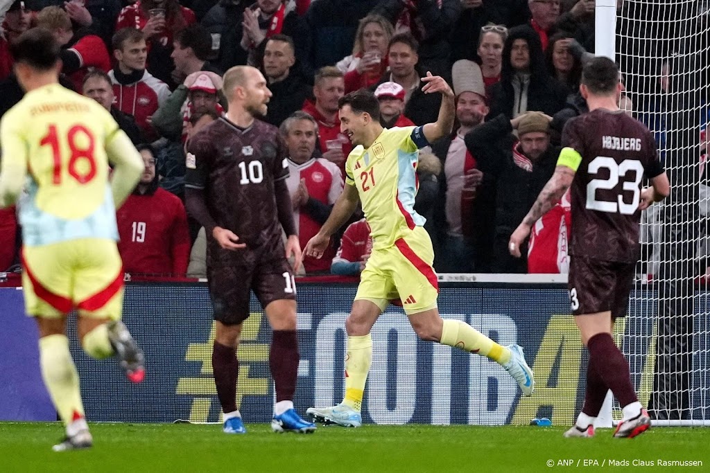Spanje naar kwartfinales Nations League na zege op Denemarken
