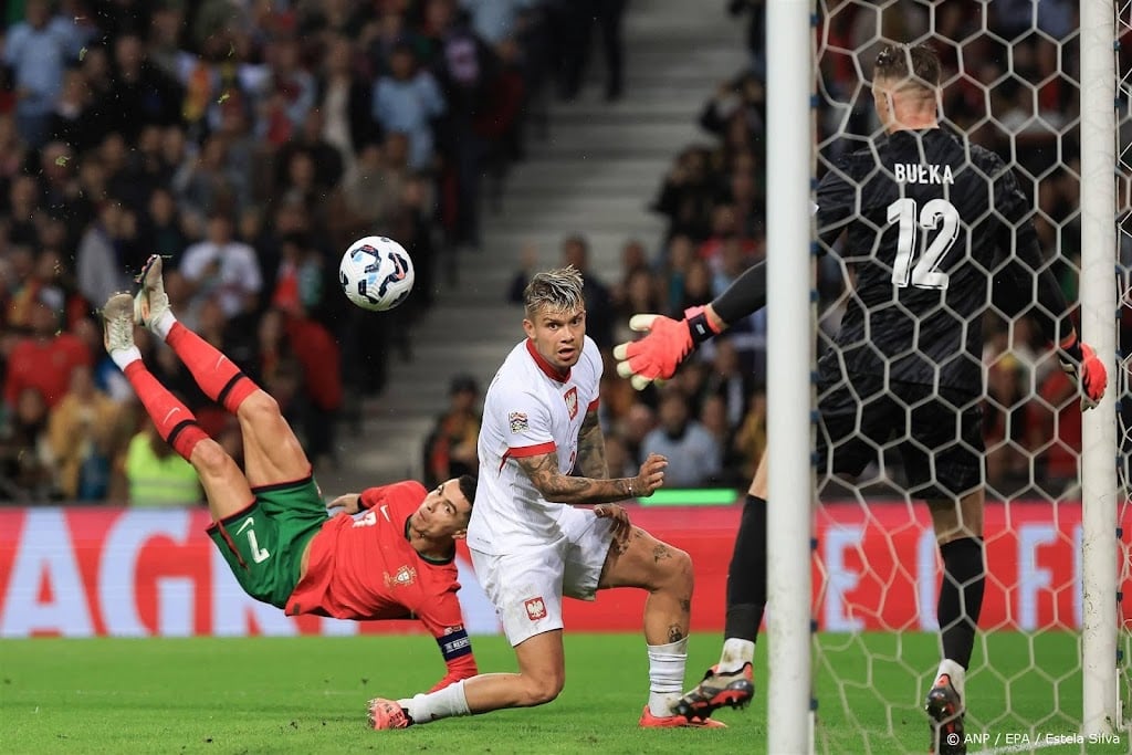 Portugal met ruime zege op Polen naar groepswinst Nations League