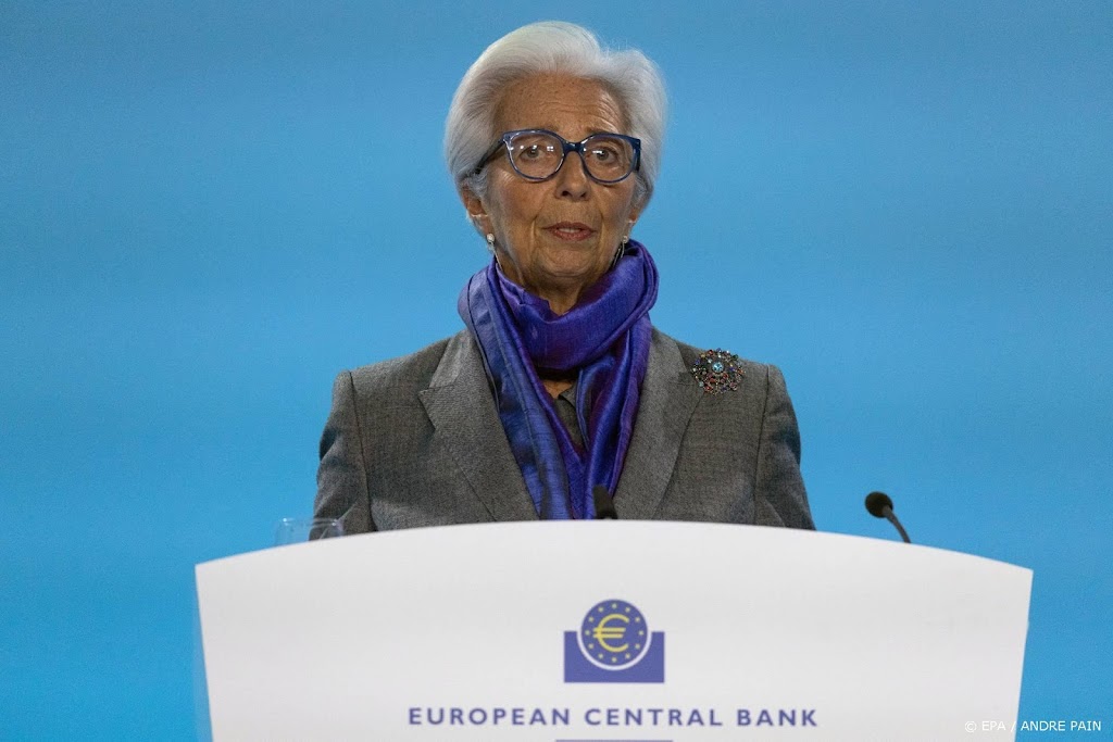 ECB-baas Lagarde ziet langer hoge inflatie door sterke economie