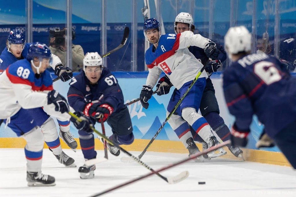 IJshockeyers Verenigde Staten uitgeschakeld op Spelen