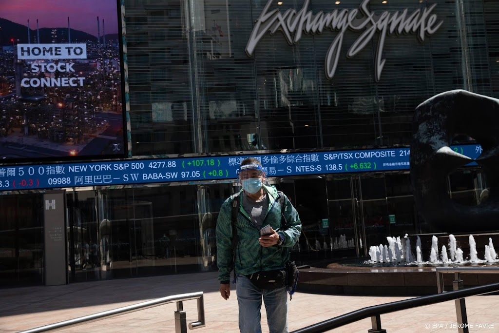 Beurs in Hongkong schiet omhoog na verkoopgolf in techsector