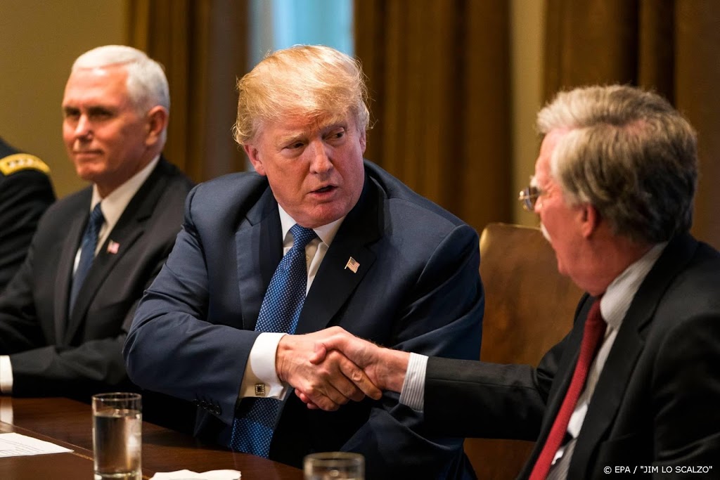 Trump: uitbrengen boek ex-veiligheidsadviseur Bolton is strafbaar