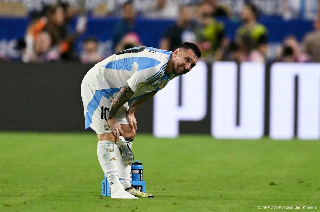 Messi voorlopig niet in actie door enkelblessure