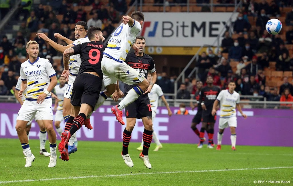 AC Milan knokt zich naar zege op Hellas Verona