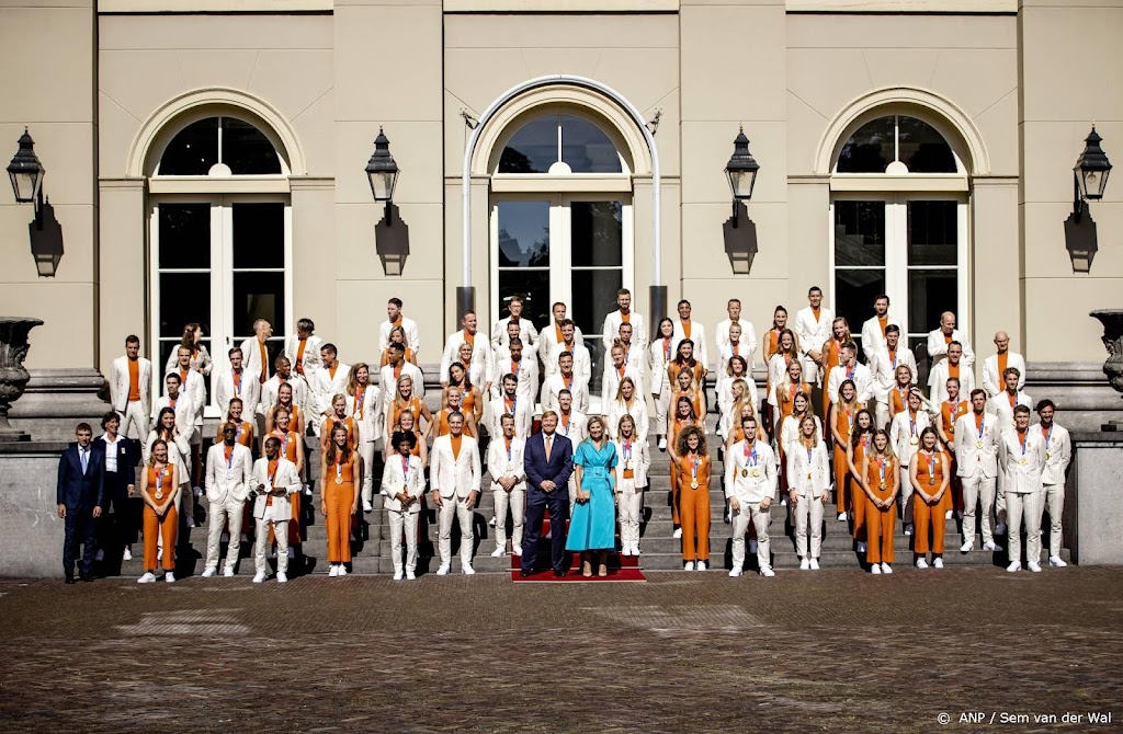Koningspaar en Rutte ontvangen olympische medaillewinnaars