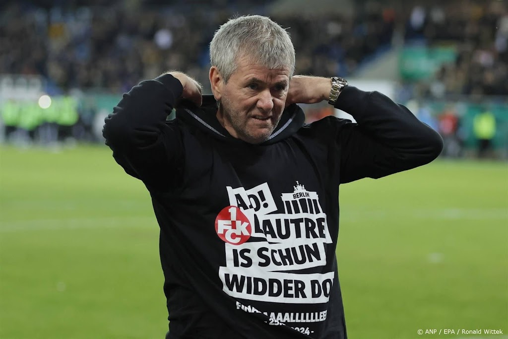Trainer Funkel vertrekt bij Duitse bekerfinalist Kaiserslautern