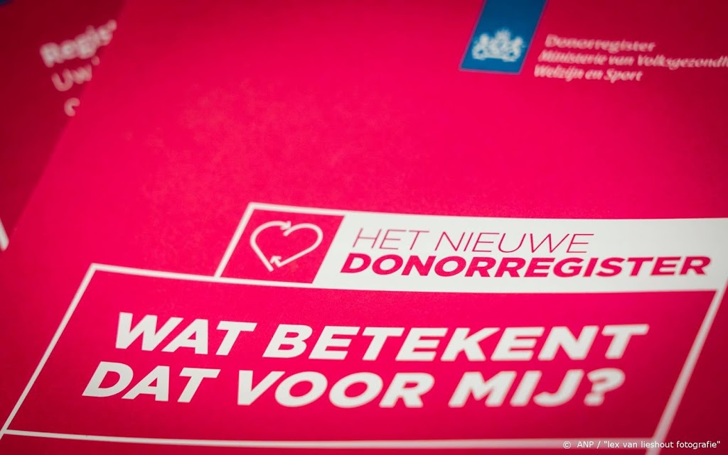 Helft van de Nederlanders staat nog niet in het Donorregister