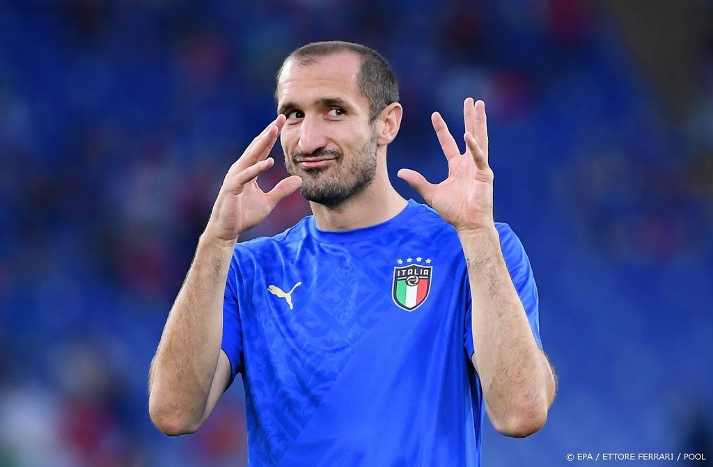 Italië verwacht snelle terugkeer verdediger Chiellini