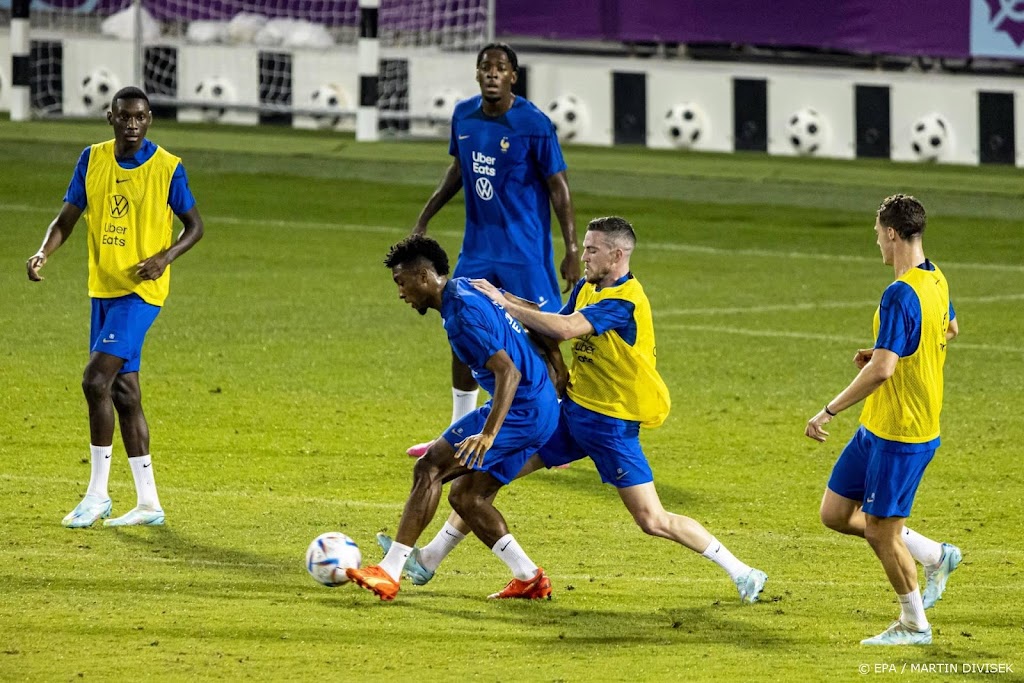 Frankrijk mist mogelijk Varane, Konaté en Coman in WK-finale