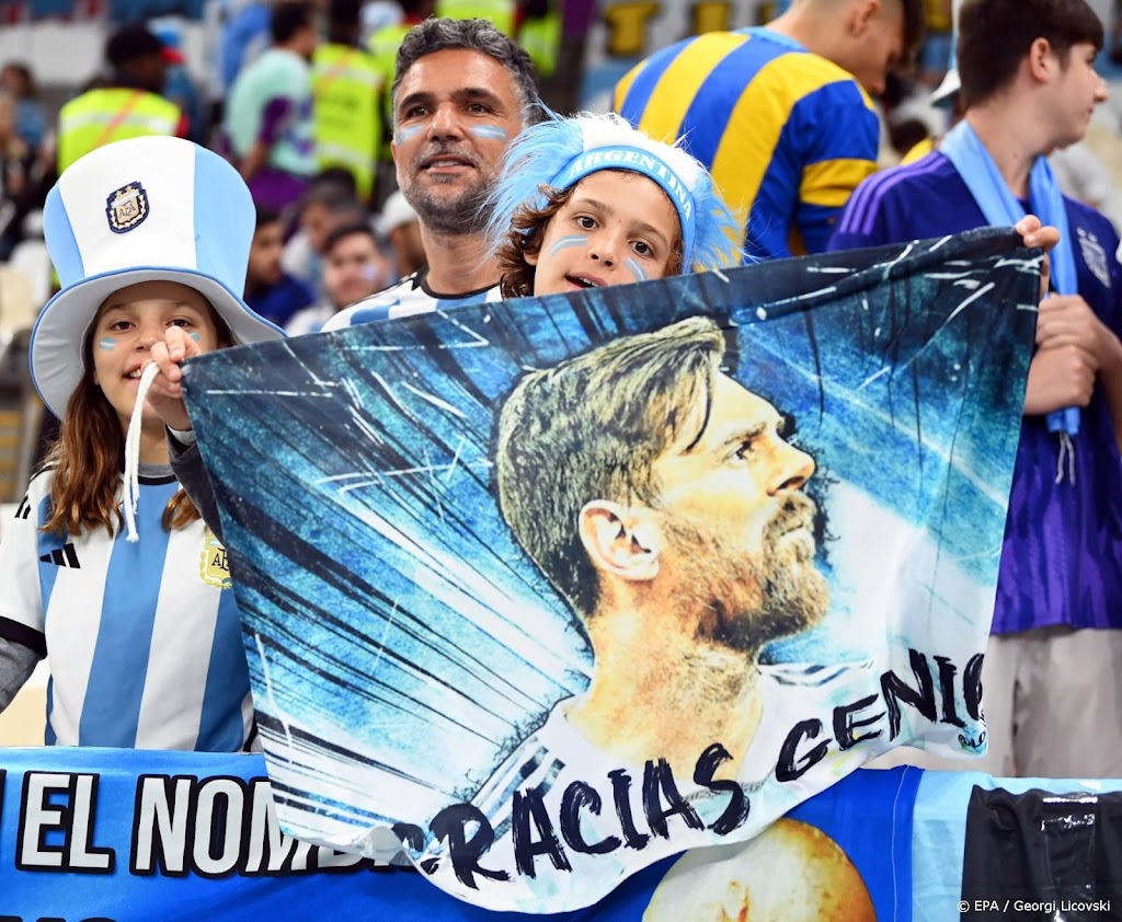 Bijna iedereen lijkt wel voor Messi en Argentinië voor WK-finale