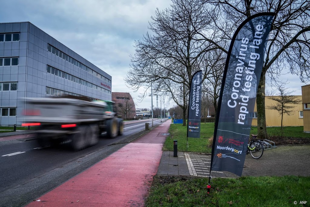 Proef met sneltesten van studenten in Groningen