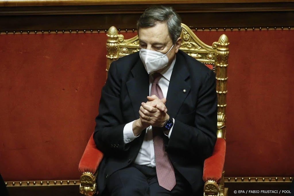 Veel steun voor nieuwe Italiaanse premier Draghi in Senaat