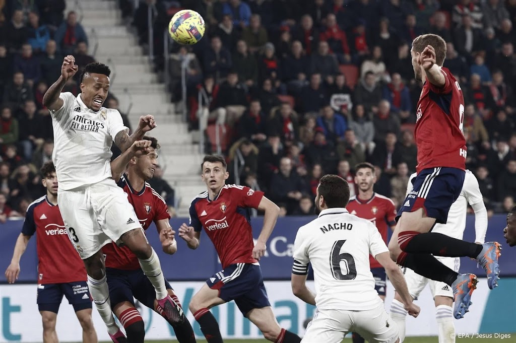 Real Madrid neemt pas in slotfase afstand van Osasuna