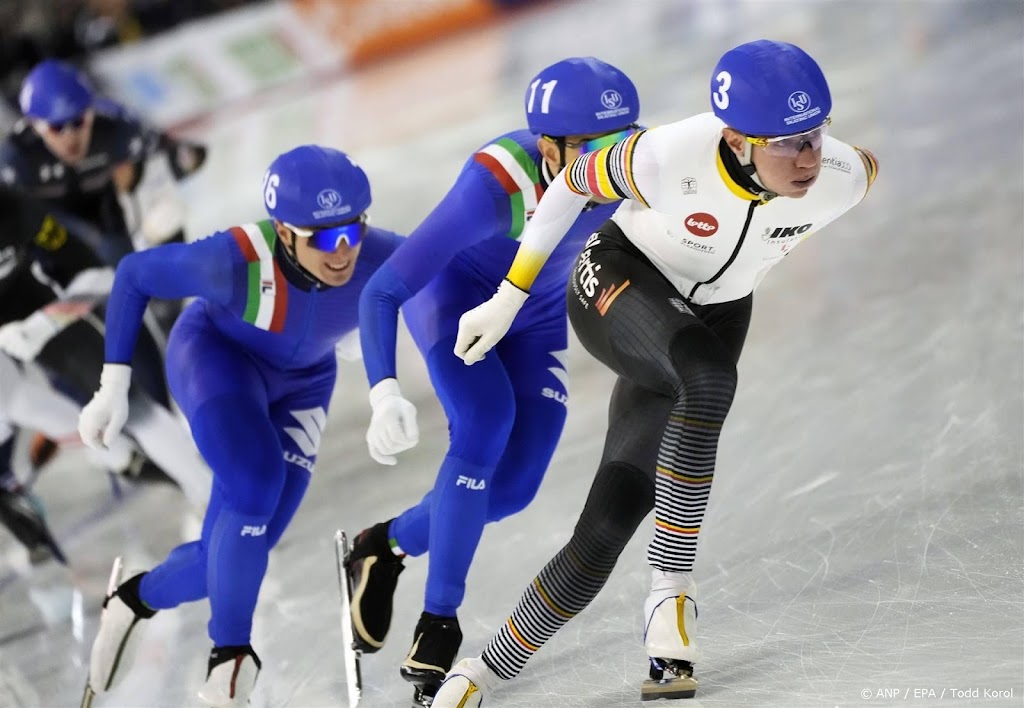 Schaatser Hoolwerf vijfde op massastart, titel weer naar Swings