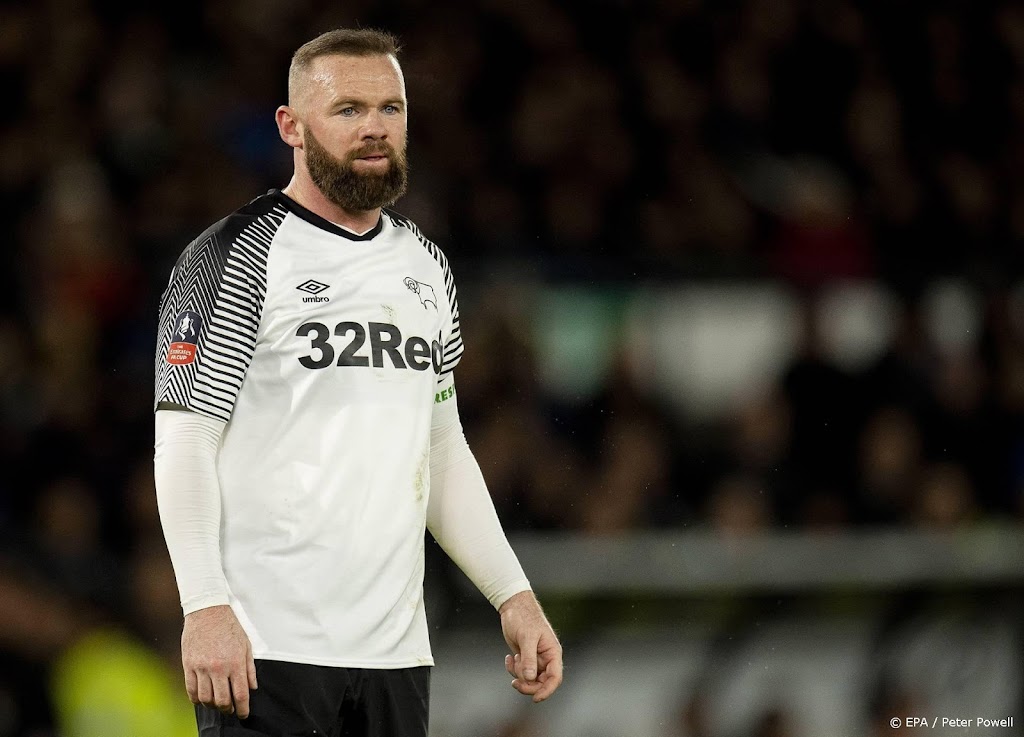 Rooney degradeert met Derby County naar derde niveau