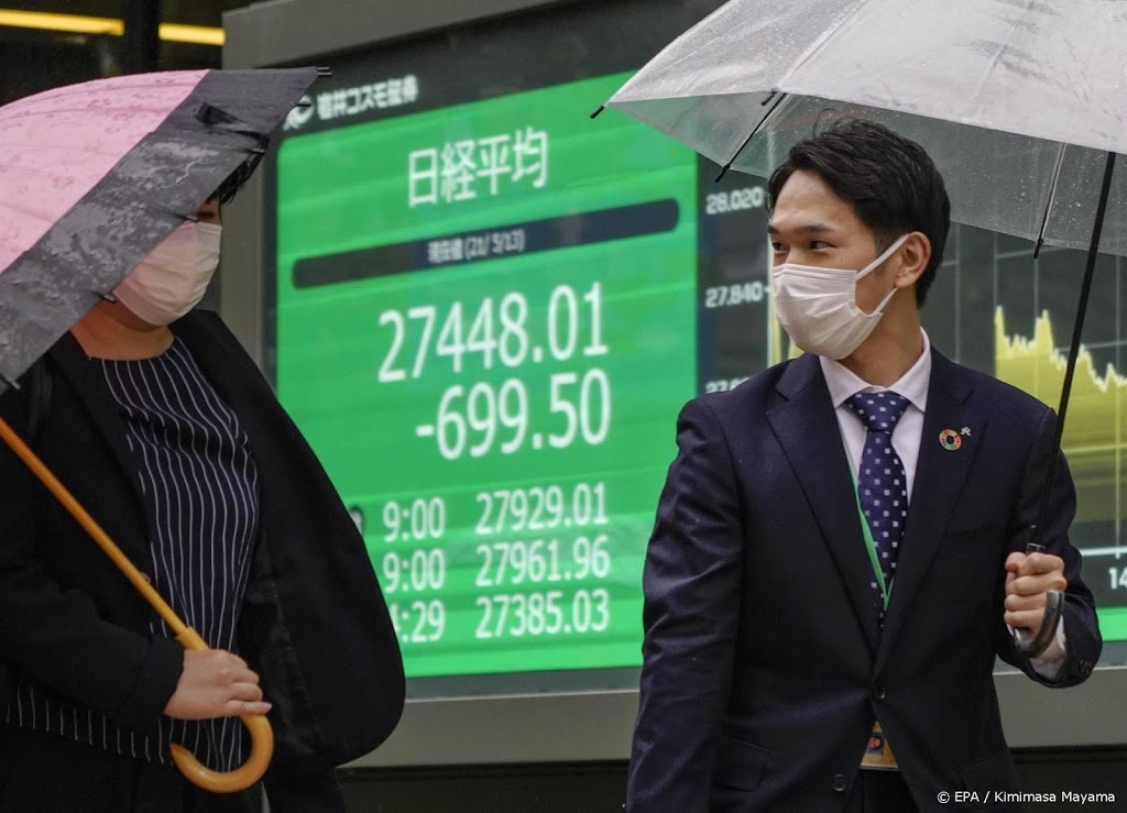 Nikkei flink hoger ondanks krimp Japanse economie