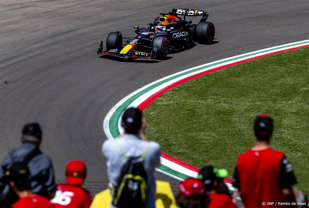 Verstappen zesde in derde vrije training GP Emilia-Romagna