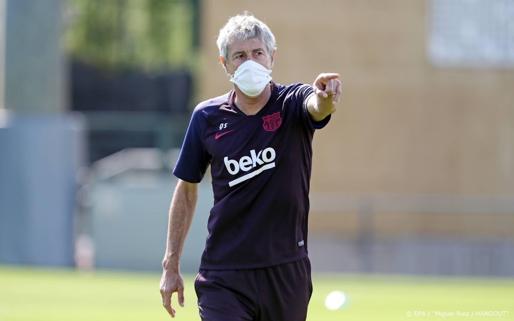 Coach Setién van Barcelona wil gewoon thuis tegen Napoli spelen