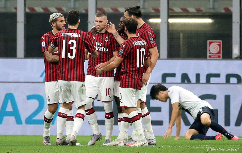 AC Milan loopt in strijd om Europees ticket uit op Sassuolo