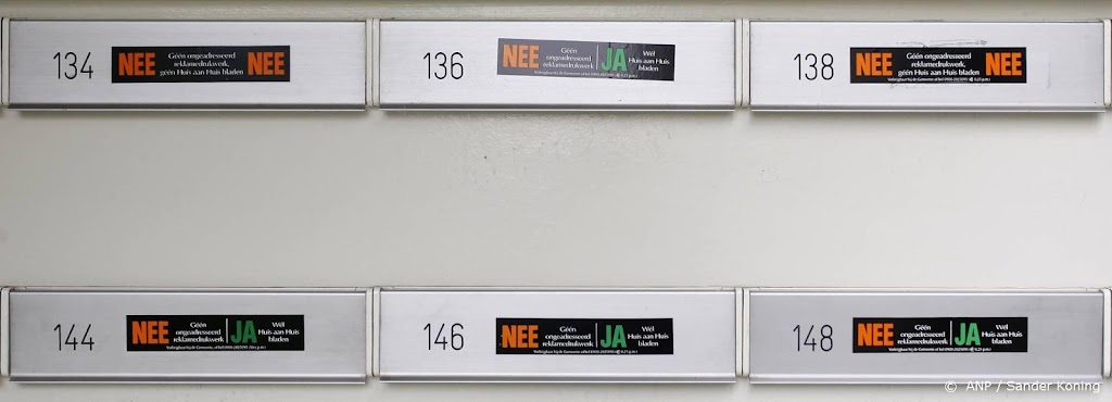 Digitaal systeem vervangt nee-ja-stickers voor op de brievenbus