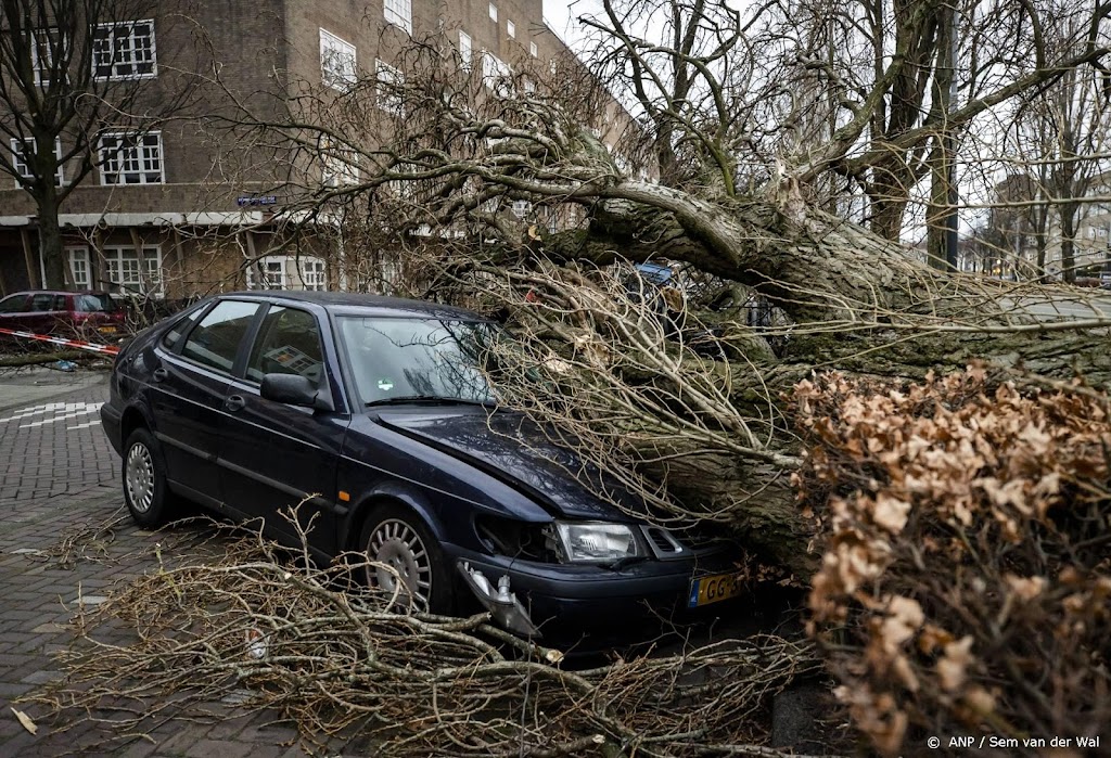 Ook op wegen nog hinder door storm, opruimen rommel aan de gang