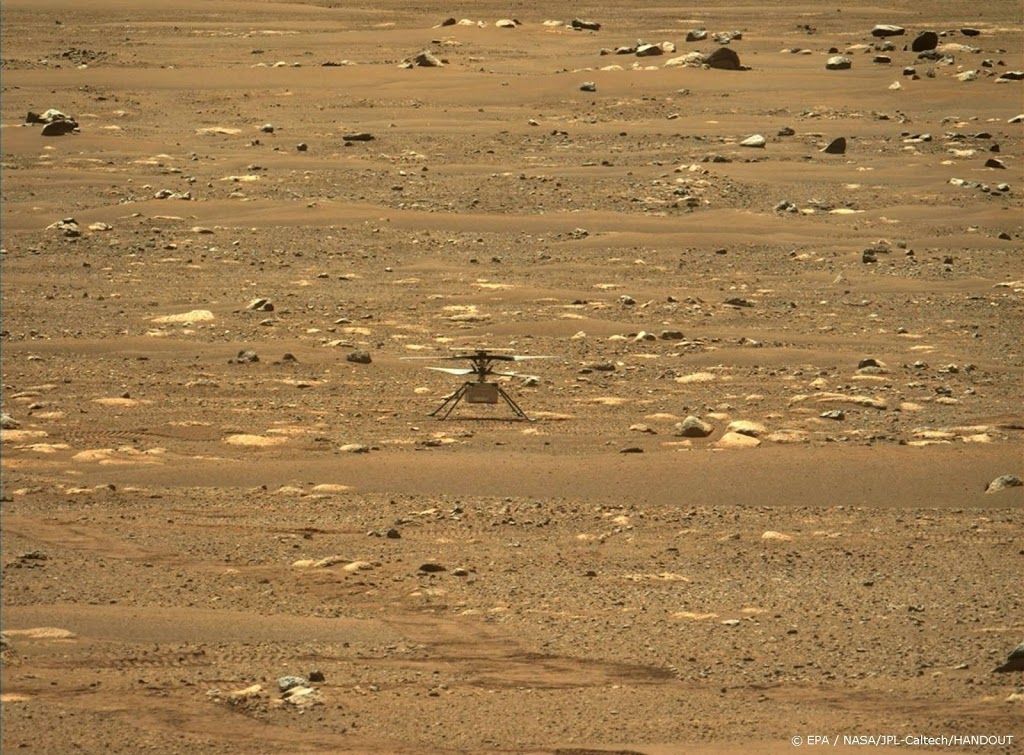 Helikopter maakt historische eerste vlucht op andere planeet
