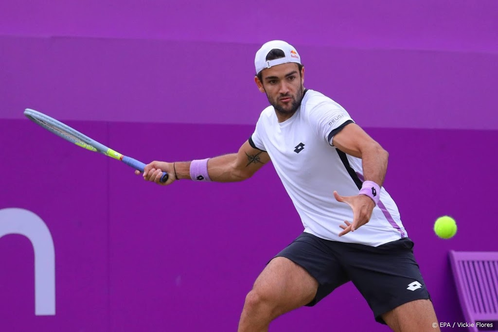 Tennisser Berrettini bereikt finale grastoernooi Queen's