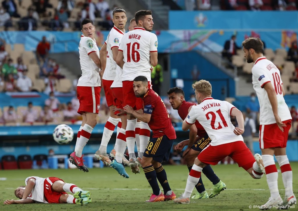 Spanje verspeelt op EK ook punten tegen Polen