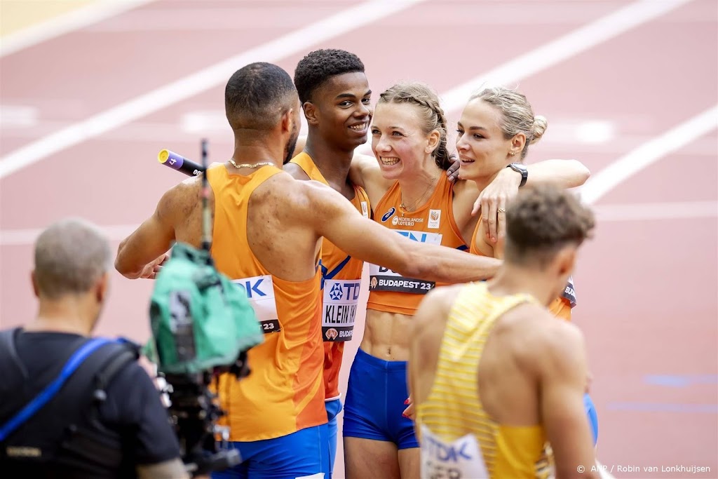 Gemengde estafetteploeg overtuigend naar finale 4x400 meter