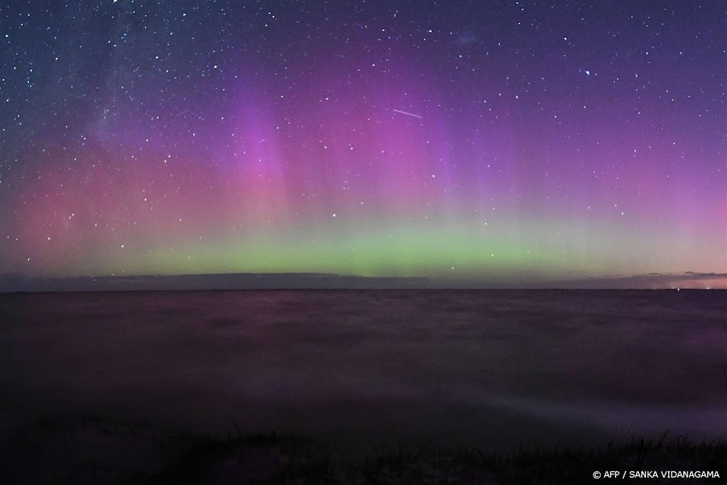 Noorderlicht was te zien boven Nederland