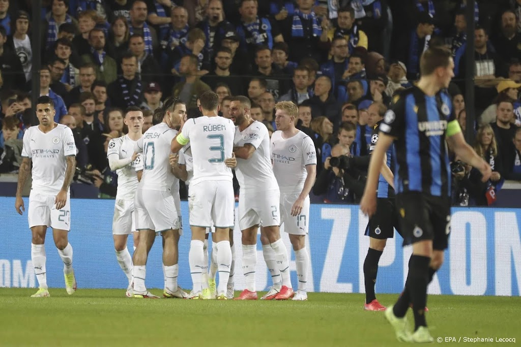 Club Brugge geen partij voor wervelend Manchester City