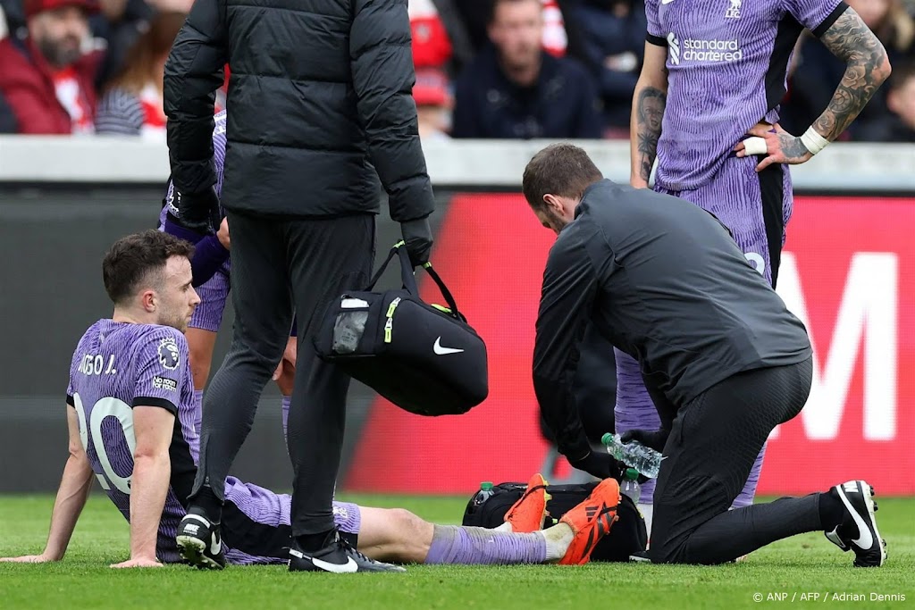 Aanvaller Jota voegt zich bij blessurelijst Liverpool