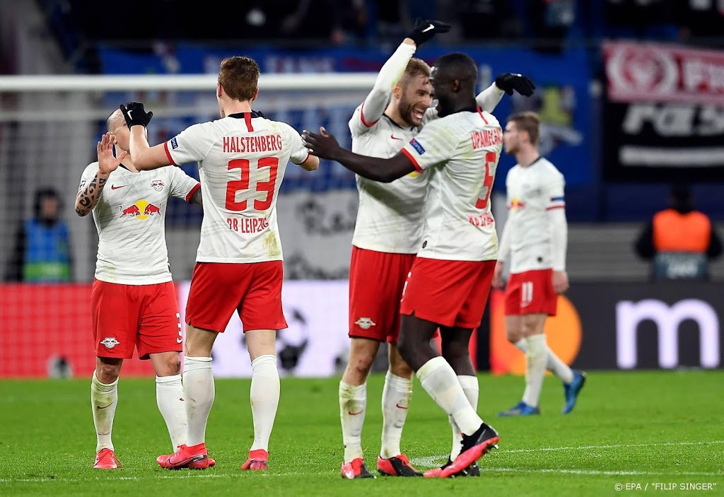 Voetballers RB Leipzig trainen weer, maar zonder lichaamscontact