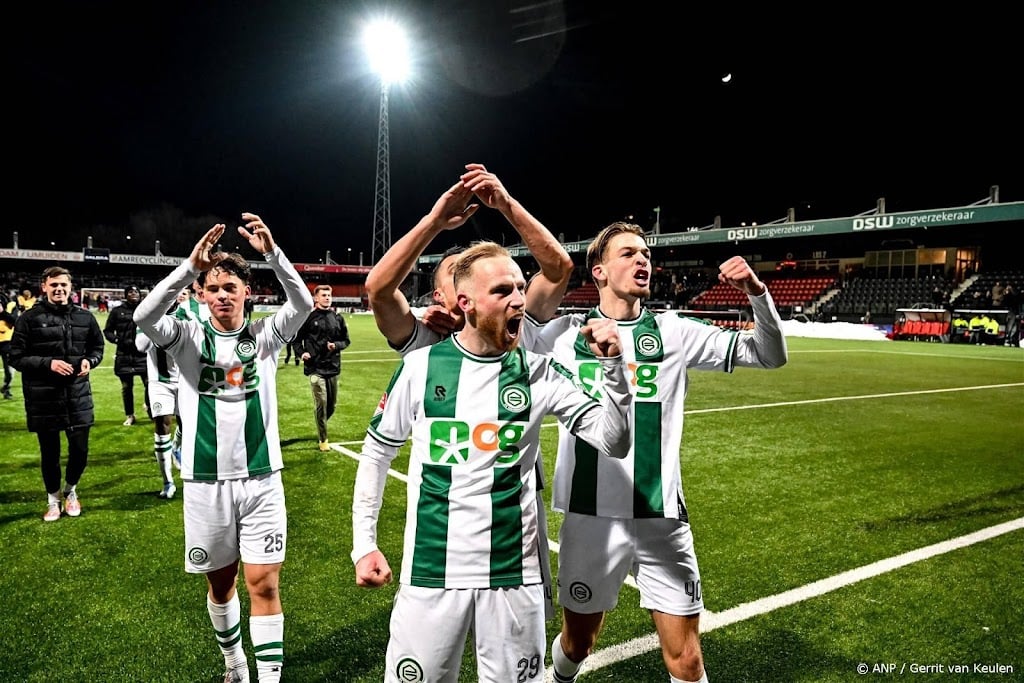 FC Groningen profiteert met zege van puntenverlies concurrenten