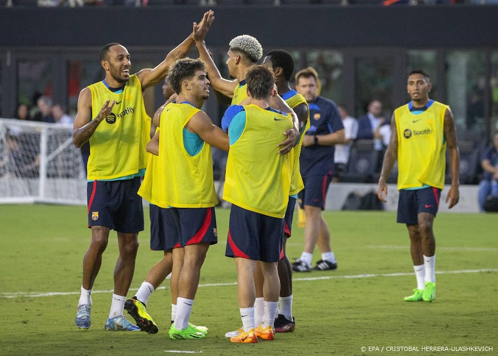 Barça verslaat Inter Miami met 6-0 in oefenduel