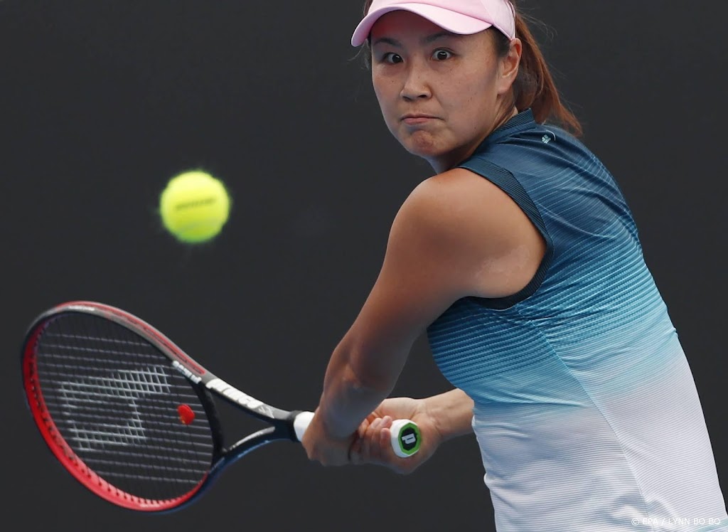 Chinese staatsmedia: tennisster Peng snel weer in het openbaar