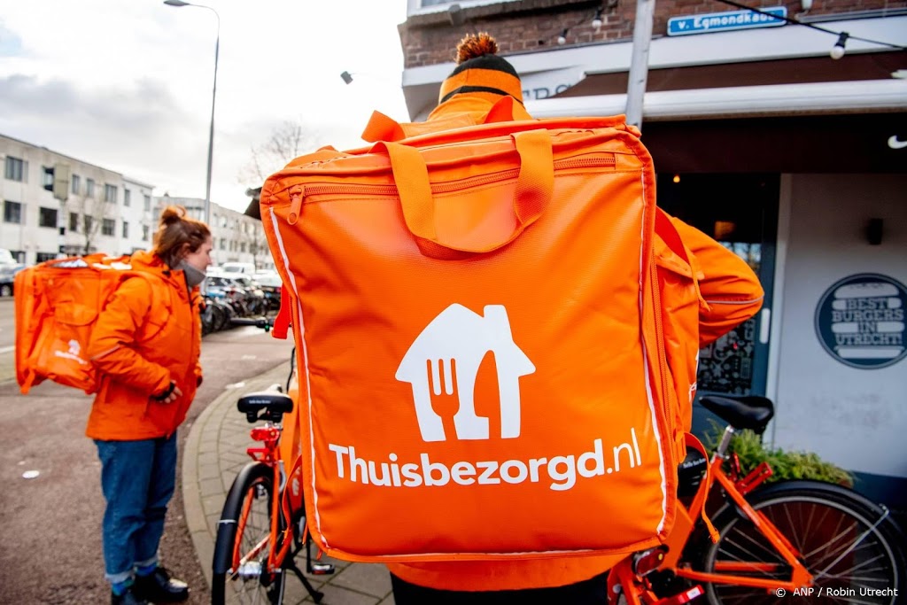 Just Eat Takeaway grote winnaar op Damrak