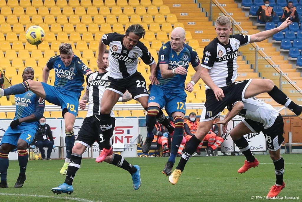 Nuytinck bezorgt Udinese punt in uitwedstrijd tegen Parma