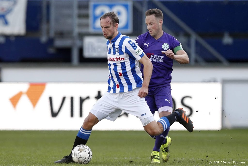 Heerenveen en FC Groningen spelen weer gelijk tegen elkaar