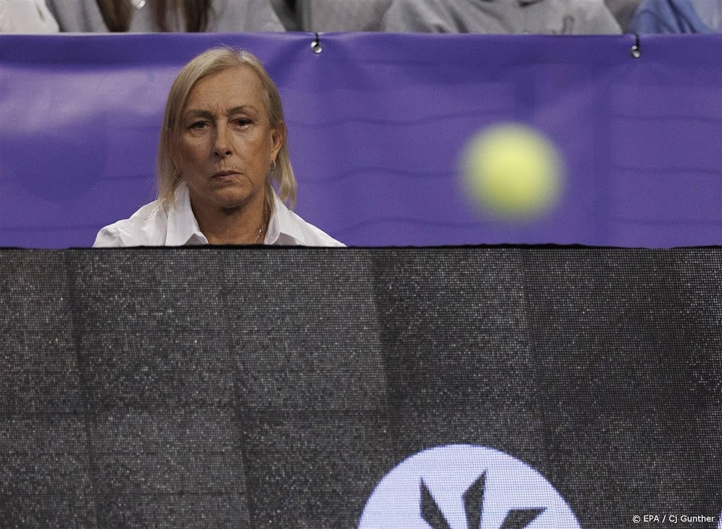 Oud-toptennisster Navratilova is weer kankervrij