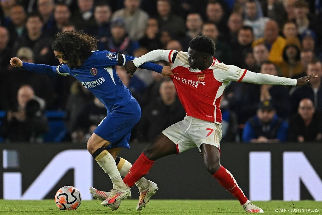 Chelsea geeft zege uit handen tegen Arsenal: 2-2