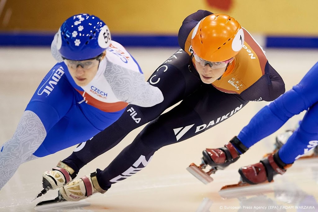 Eerste EK-dag prima verlopen voor Nederlandse shorttrackers