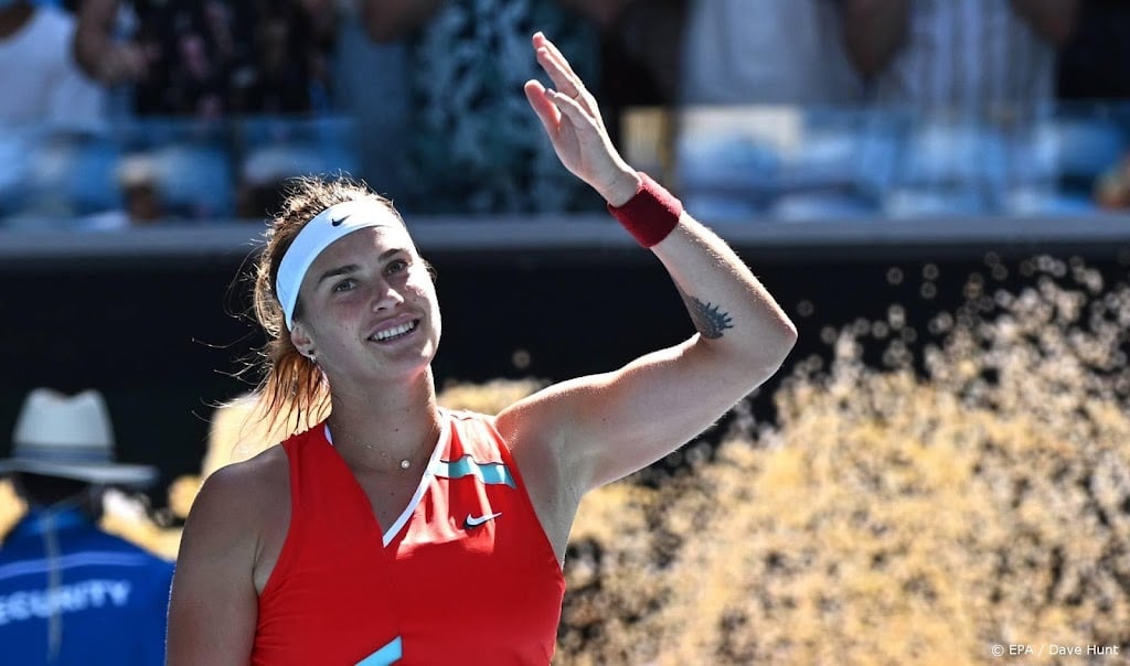 Sabalenka opnieuw na moeizame start verder op Australian Open