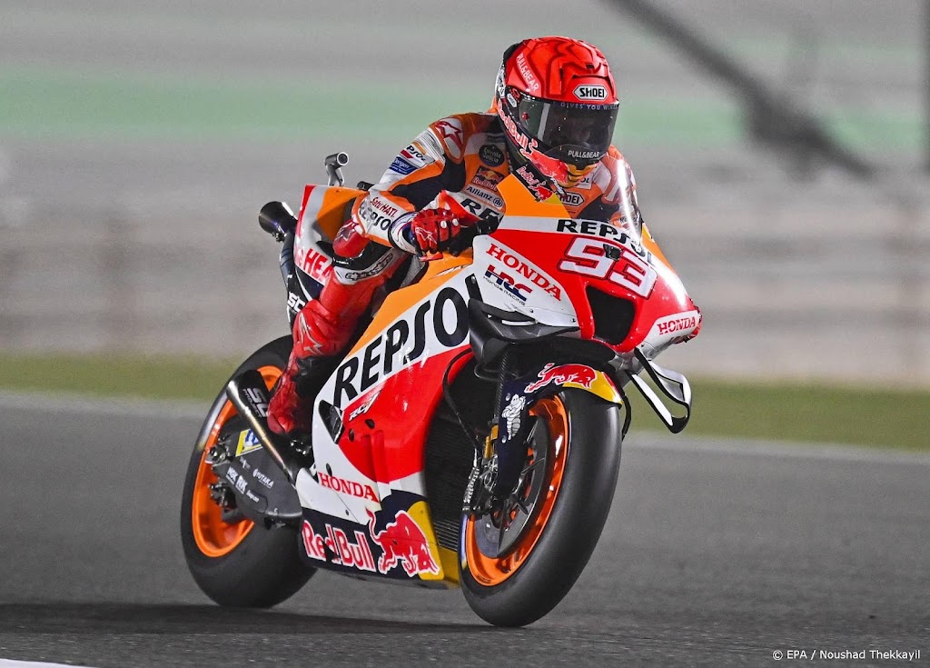 Motorcoureur Márquez ziet opnieuw dubbel na crash