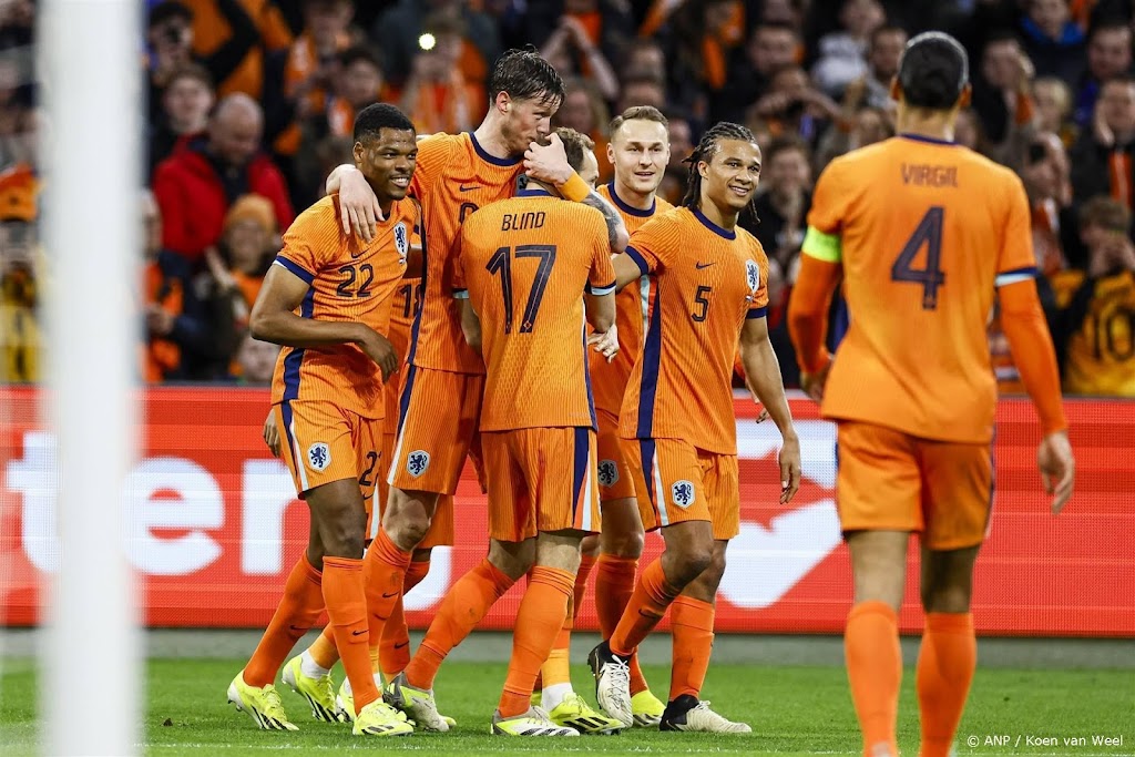 Oranje verslaat Schotland in oefeninterland met 4-0 