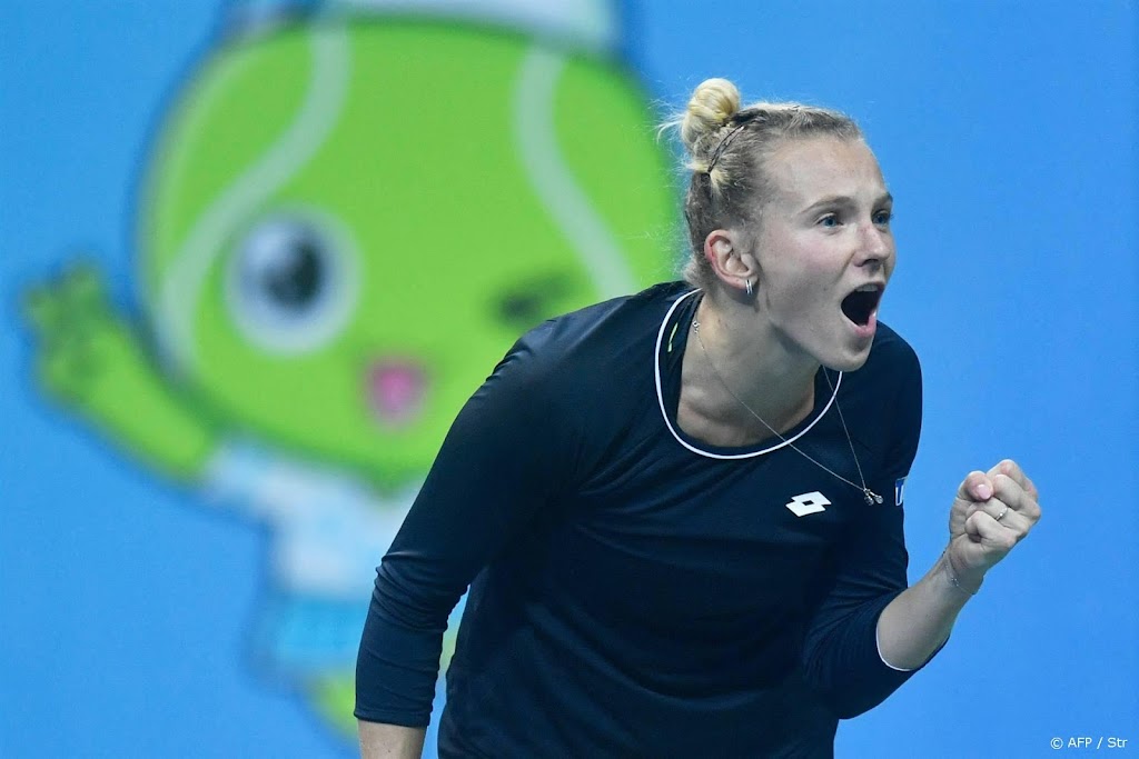Siniakova poetst matchpoints weg en wint tennisfinale Nanchang